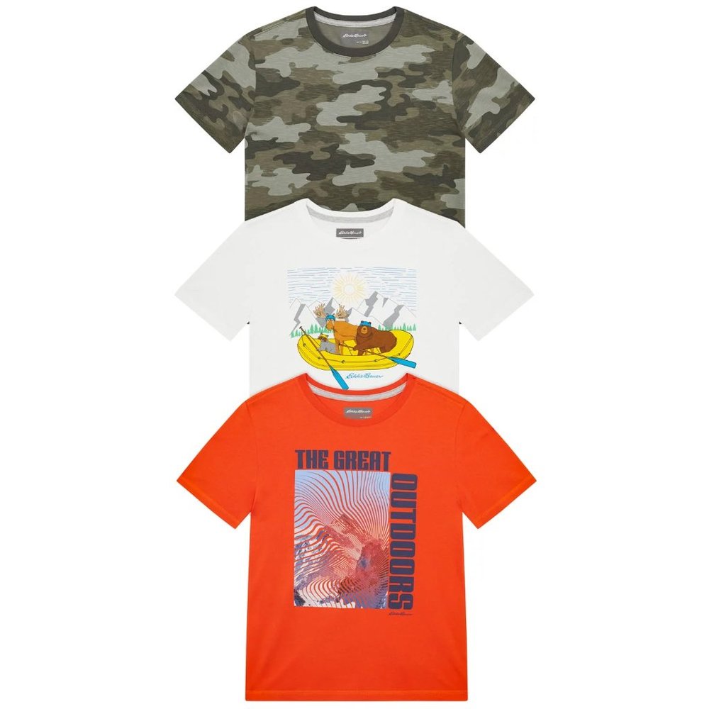 NWT Eddie Bauer Youth 3-pack Tee